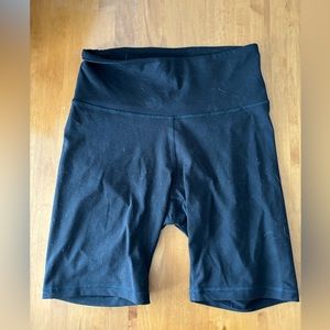 Large black biker shorts